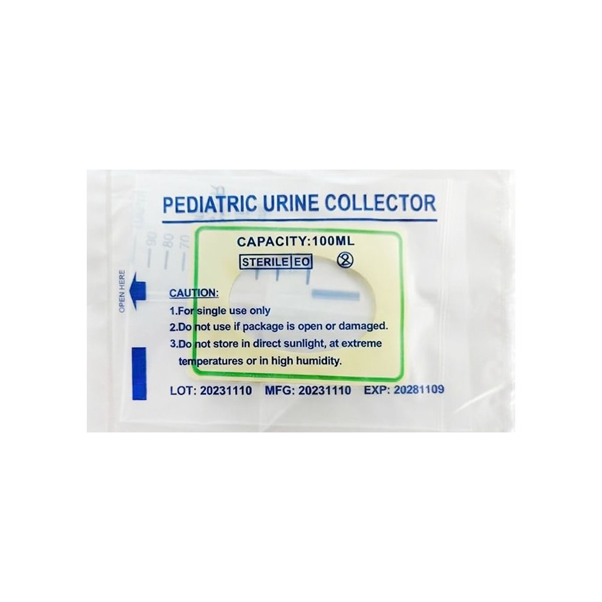 შარდმიმღები ჩანთა - Urinary Pediatric პედიატრიული 100მლ