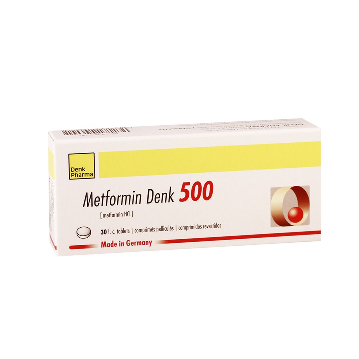 მეტფორმინი დენკი - Metformin Denk 500მგ 30 ტაბლეტი