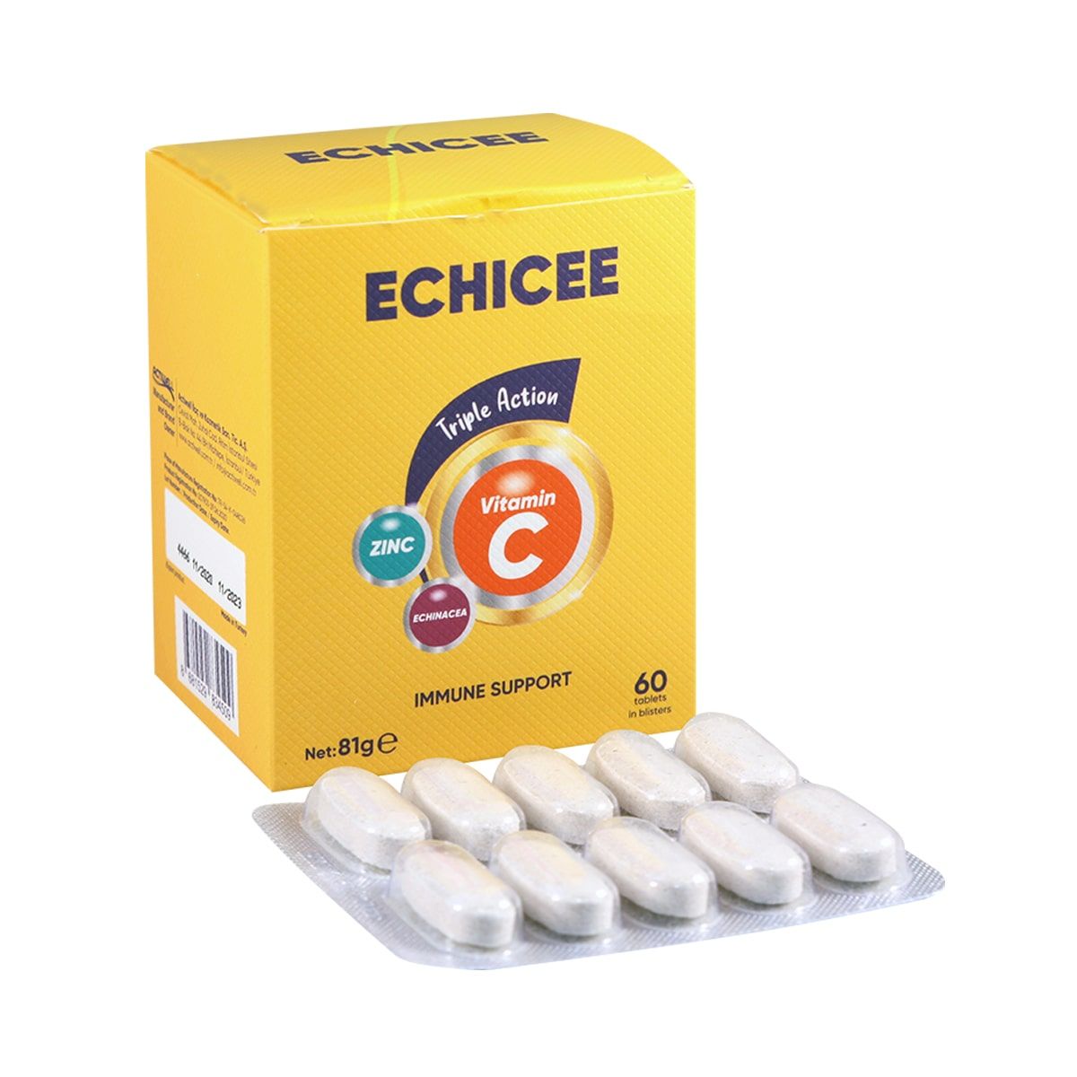 ექიცე - Echicee 60 ტაბლეტი