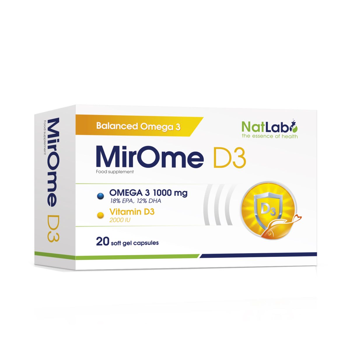 მირომე D3 - Mirome D3 20 კაფსულა