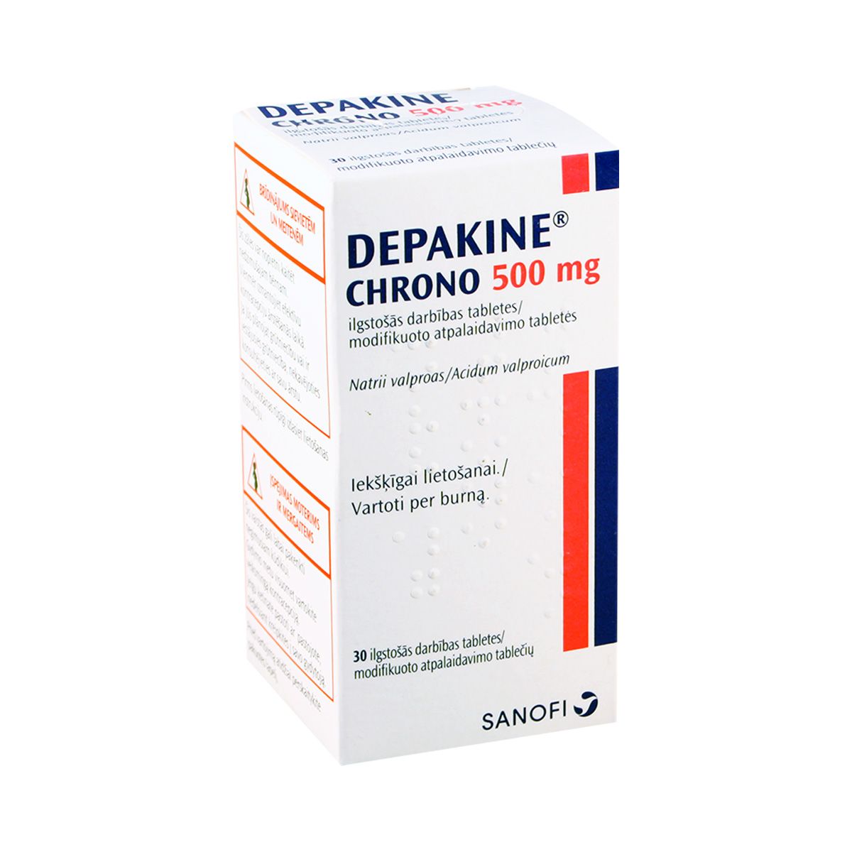 დეპაკინი ხრონო - Depakine chrono ბტ 500მგ 30 ტაბლეტი
