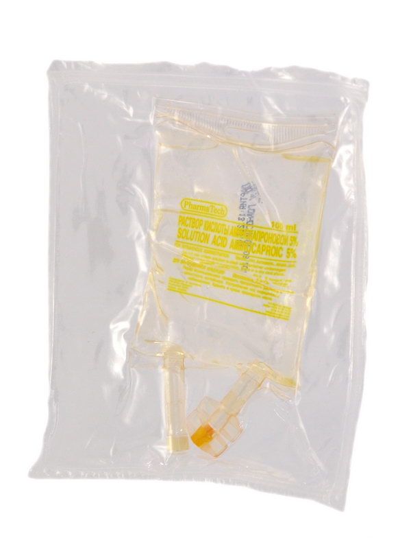 Aminocaproic acid - ამინოკაპრონის მჟავა 5% გადასასხმელი ფლაკონი 100 მლ