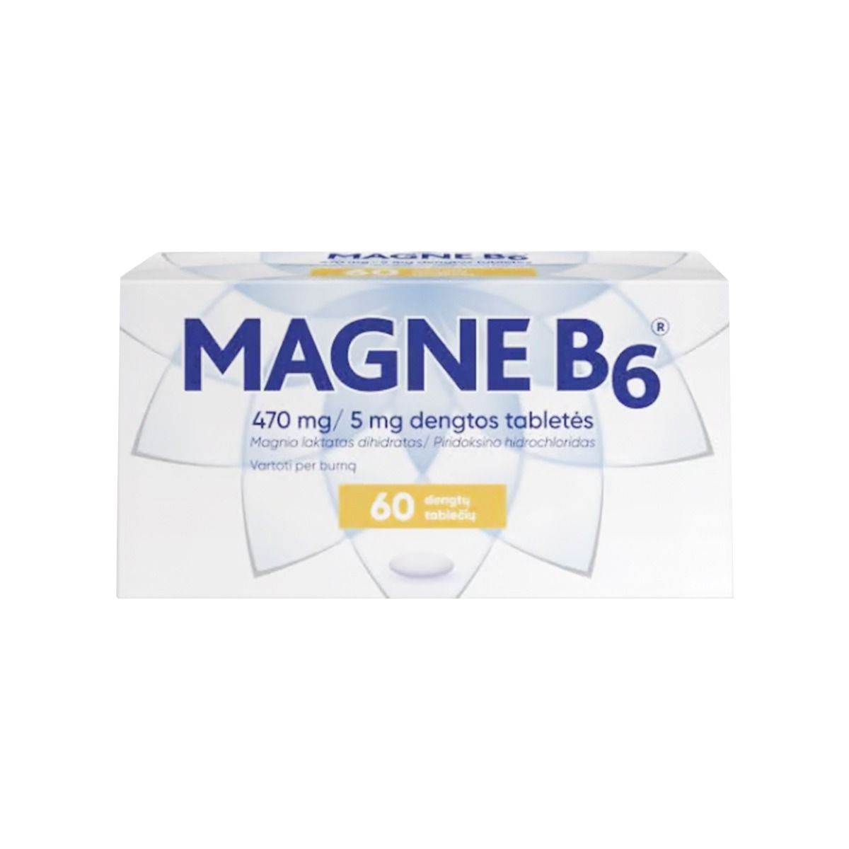მაგნე B6 - Magne B6 470მგ/5მგ 60 ტაბლეტი